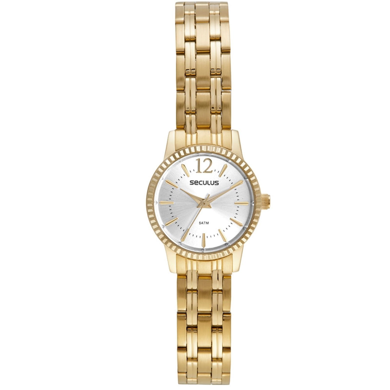 Imagem principal Relógio Seculus Feminino Analógico Cristais Aço Seculus dourado