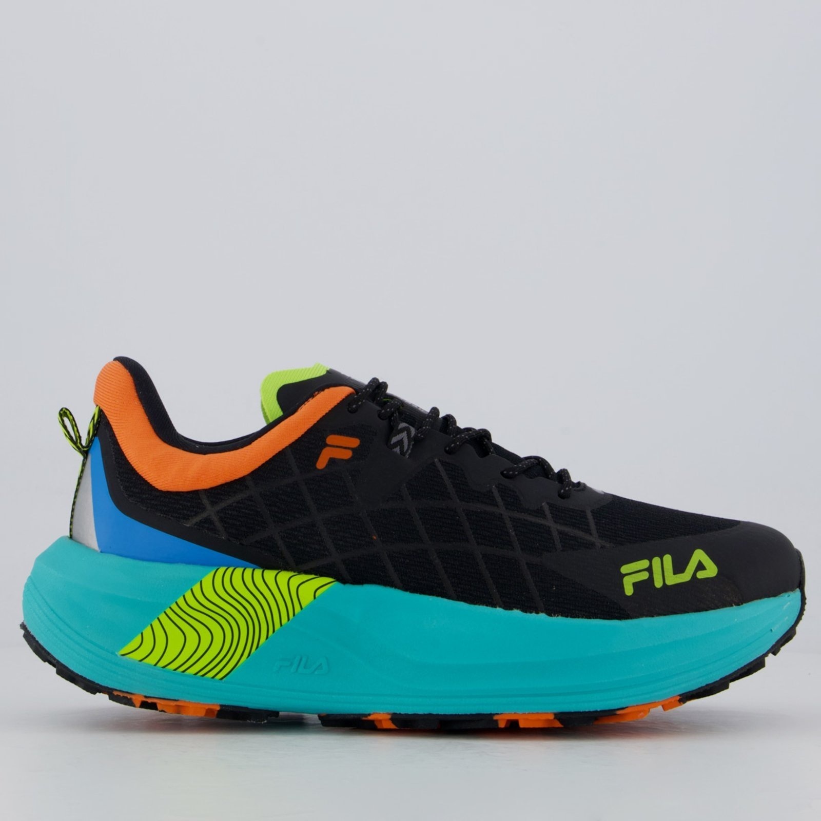Imagem principal Tenis Fila Racer Skytrail e Laranja Fila preto