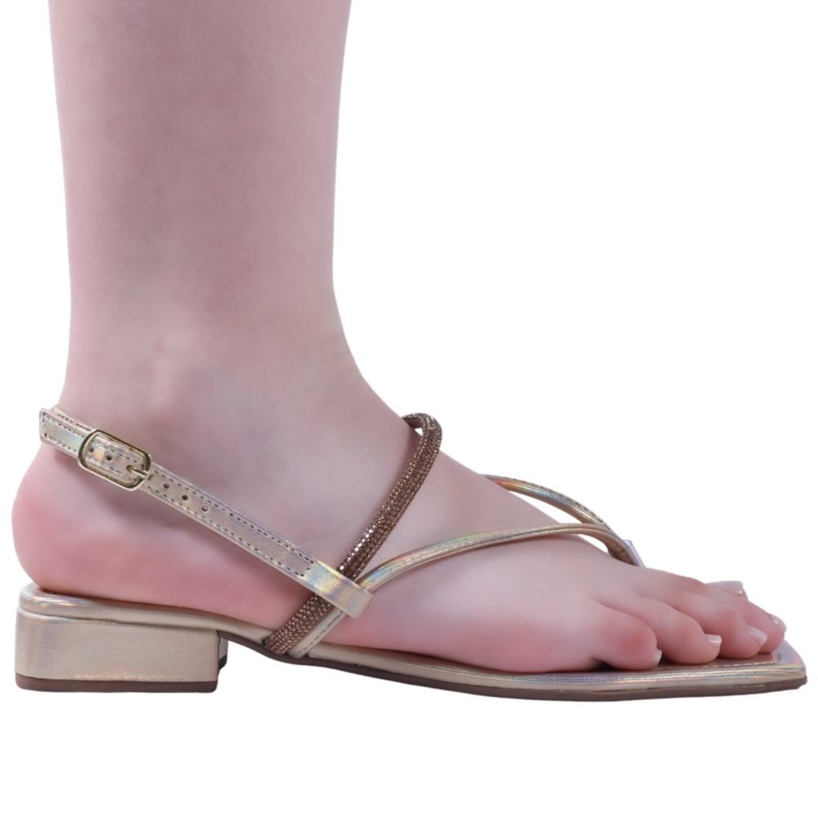 Imagem principal Sandália Feminina Zariff 5014094 Holografico Dourado Zariff incolor