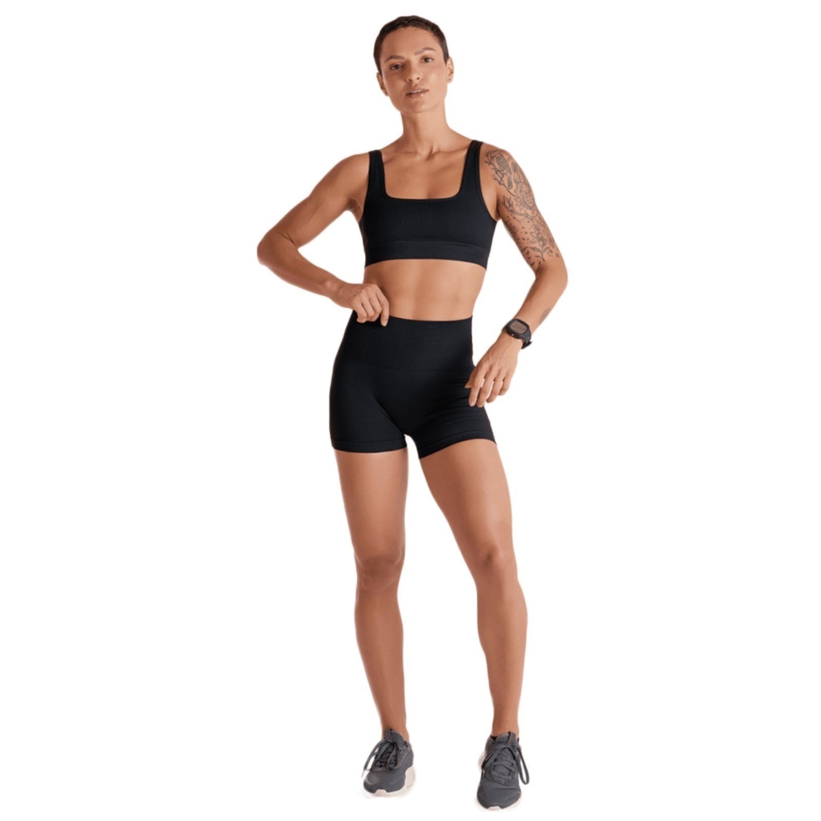 Imagem principal Shorts Lupo Sport Canelado Seamless 71382 Lupo preto