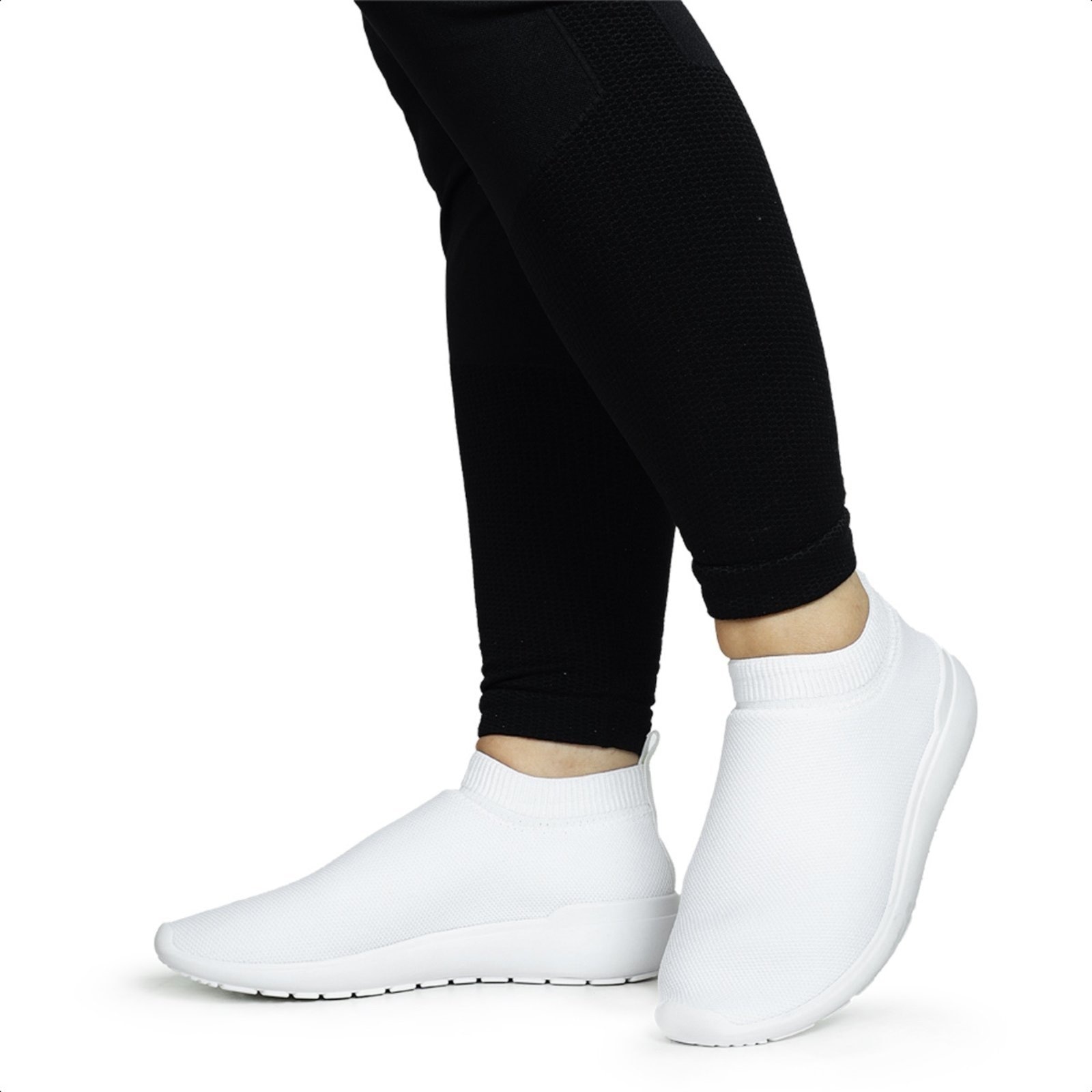 Imagem principal Tênis Feminino Acadêmia Caminhada Esportivo Dia Dia Preto Bia Ramos branco