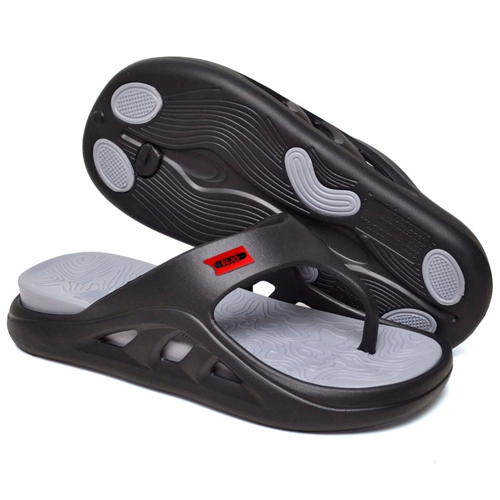 Imagem principal Chinelo Dedo Nuvem Masculino em EVA Expandido com Design Anatômico e Estrutura Ventilada Relaxado preto