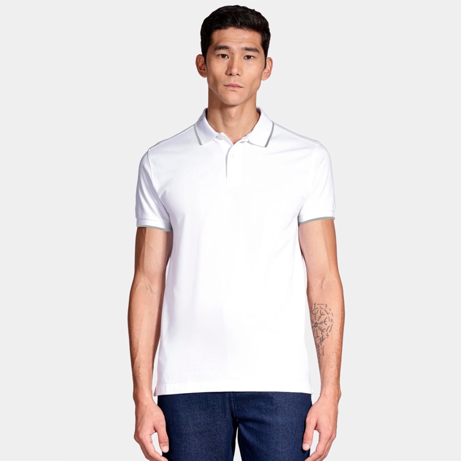 Imagem principal Camisa Polo Aramis Classic Friso Ve26 Masculino Aramis branco