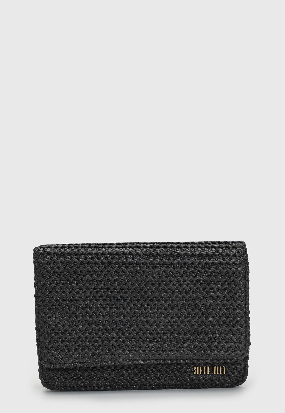 Imagem principal Bolsa Feminina Santa Lolla Trançada Preta Santa Lolla preto