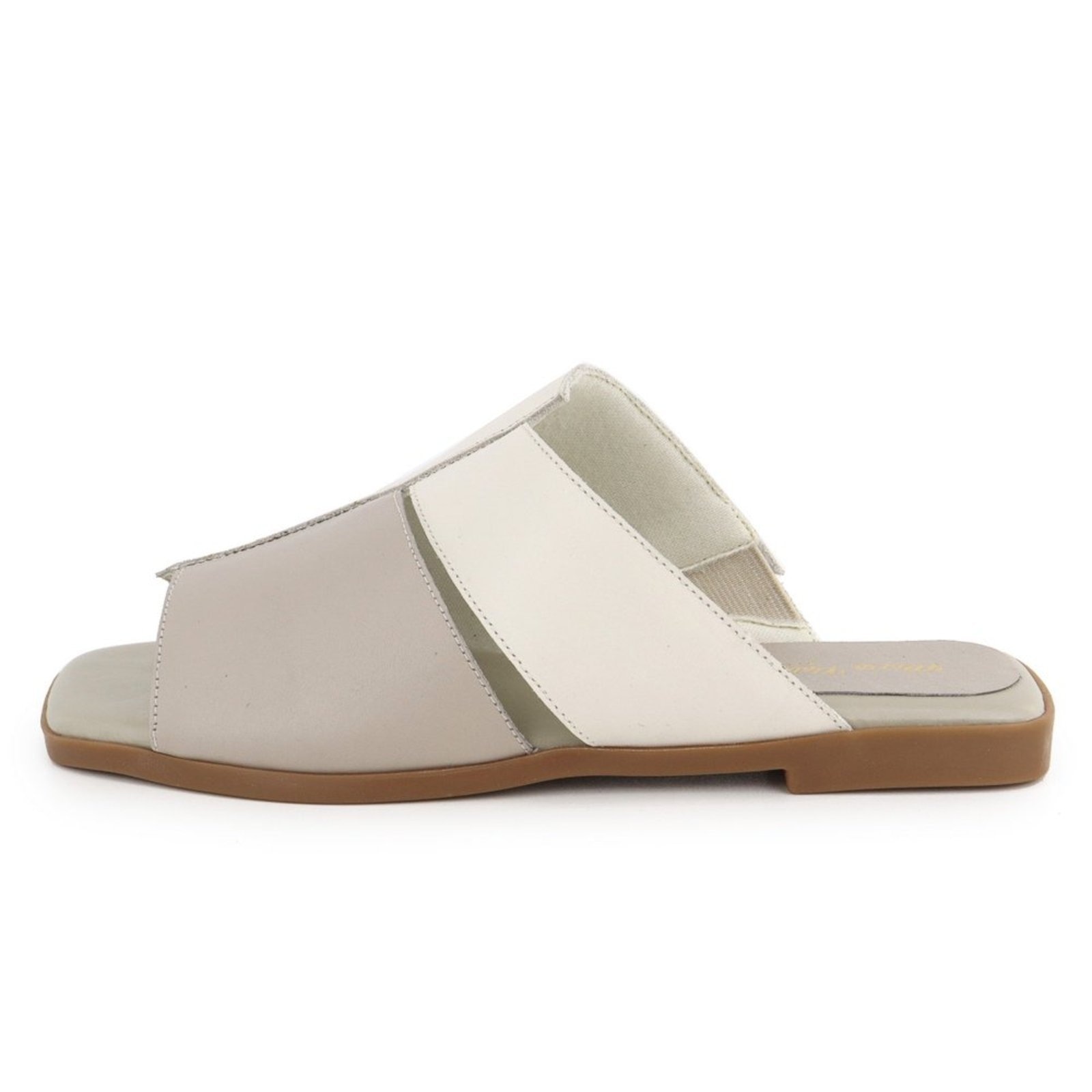 Imagem principal Sandália Rasteira Conforto Feminina em Couro Maria Paula Off White MARIA PAULA off-white white