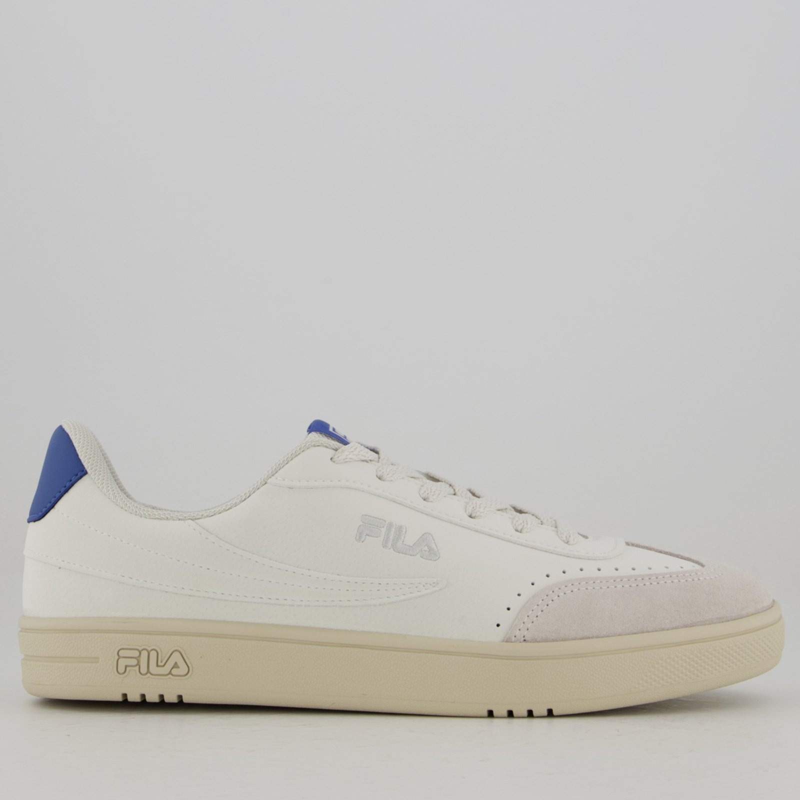 Imagem principal Tênis Fila Court 80 Off White e Azul Fila branco white