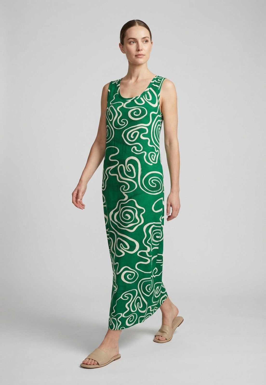 Imagem principal Vestido Feminino Lança Perfume Estampado Maxi Lança Perfume verde