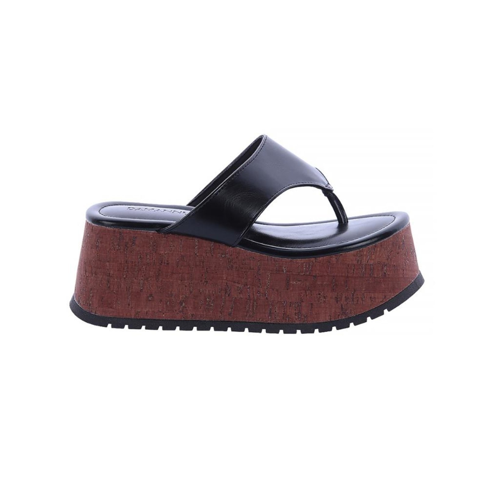 Imagem principal Sophie - Tamanco Flatform Tratorado Damannu Shoes preto