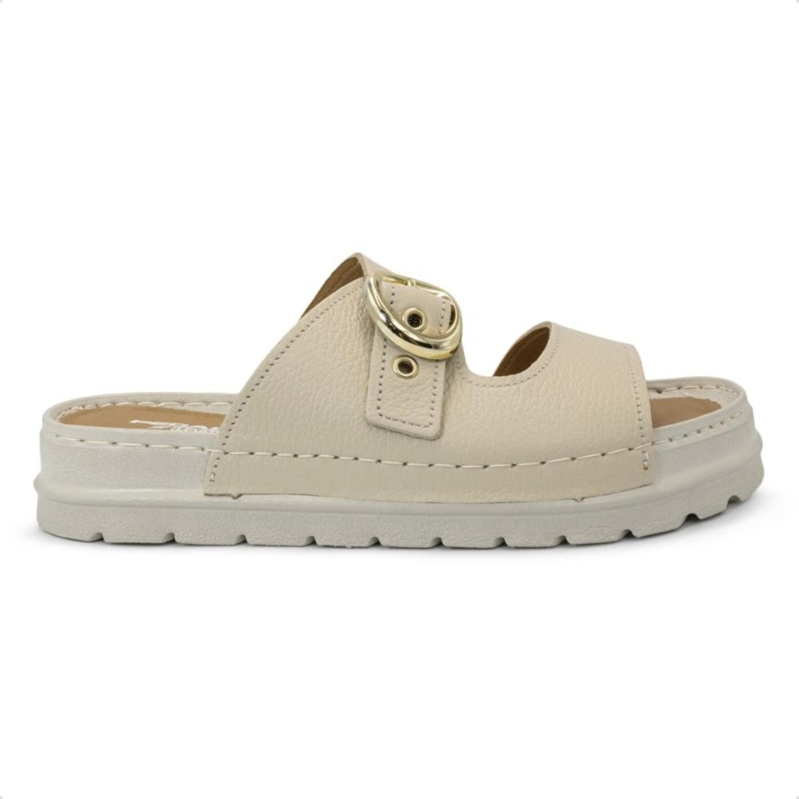 Imagem principal Chinelo Pegada Feminino em Couro Grace 234701 PEGADA bege