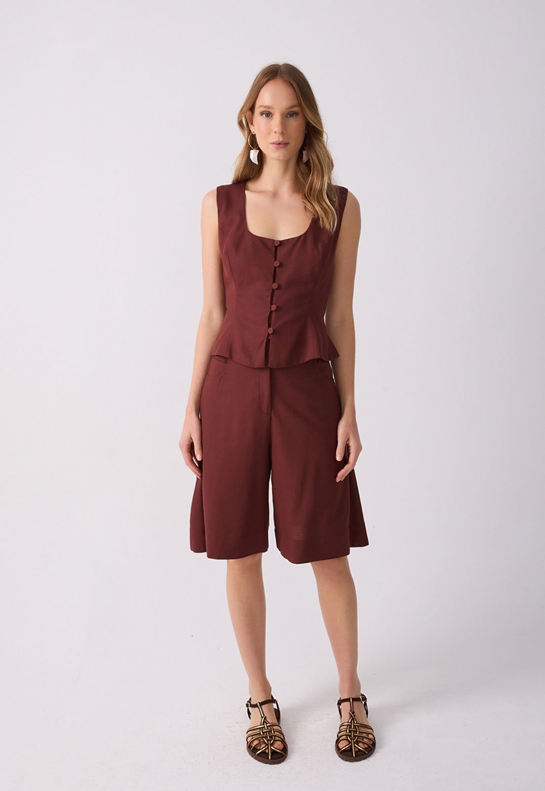 Imagem principal Bermuda Feminina Dress To Alfaiataria Dress to vinho