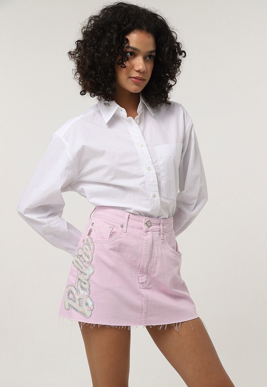 Imagem principal Saia Sarja My Favorite Things Curta Barbie My Favorite Things rosa