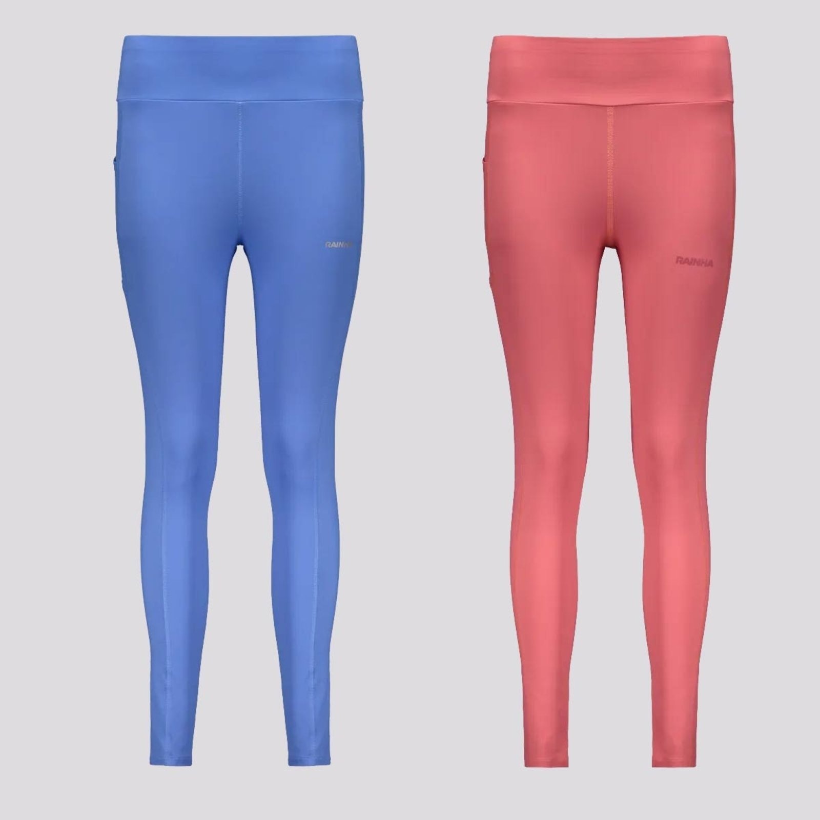 Imagem principal Kit 2 Calças Legging Rainha com Bolso Feminina e Rosa Rainha azul