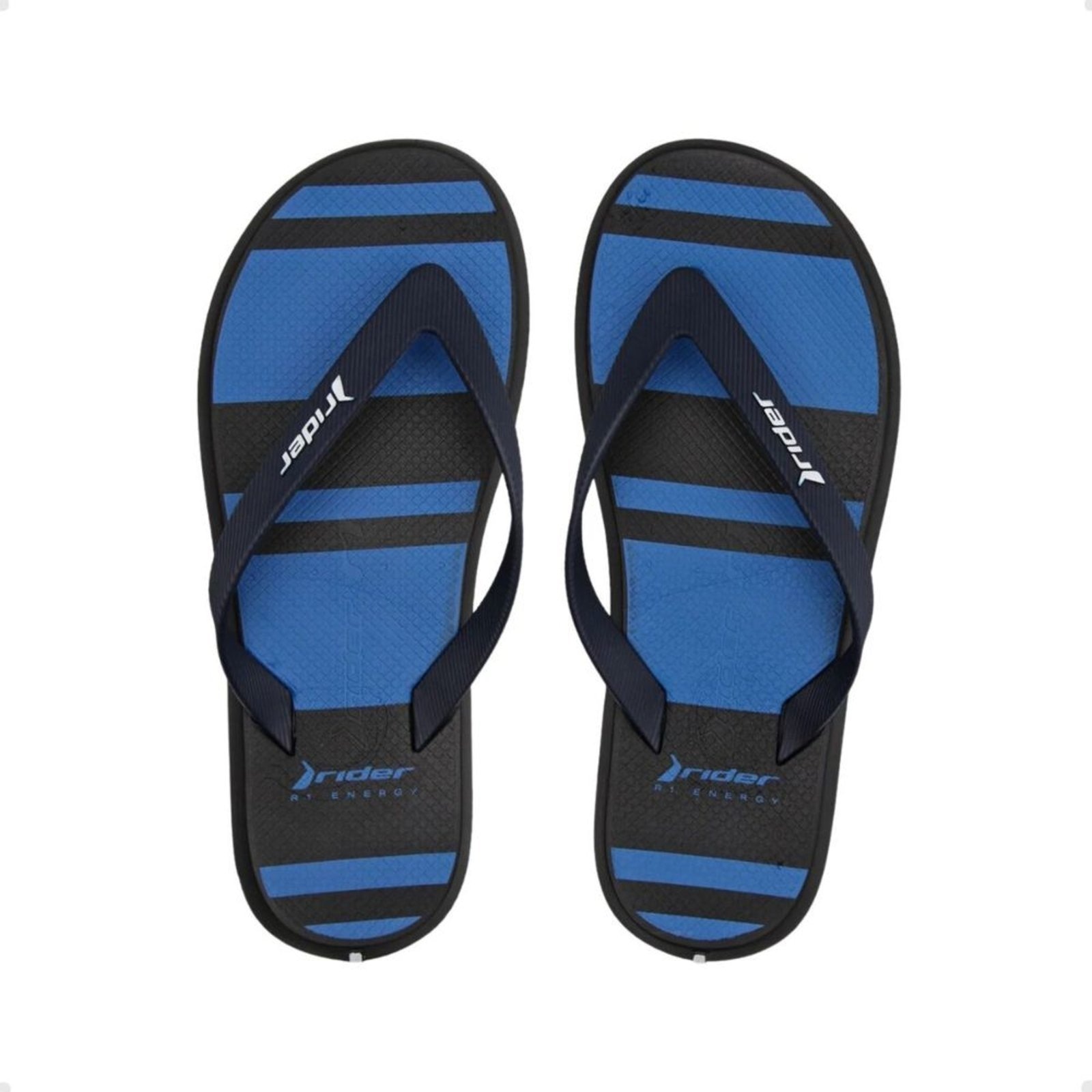 Imagem principal Chinelo Masculino Dedo Rider R1 Style Preto E Azul Rider preto azul