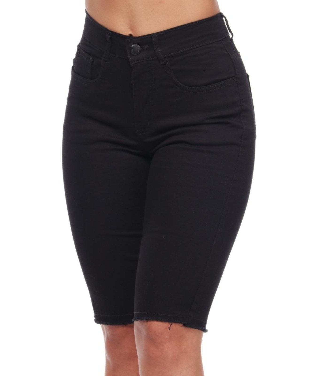 Imagem principal Bermuda Feminina Sarja com Elastano Biker Razon Jeans Razon Jeans preto