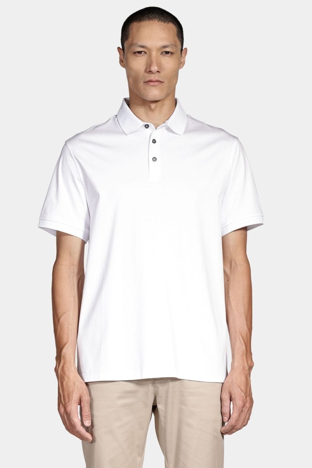 Imagem principal Silk Aramis Blend Modal Polo Shirt Aramis branco