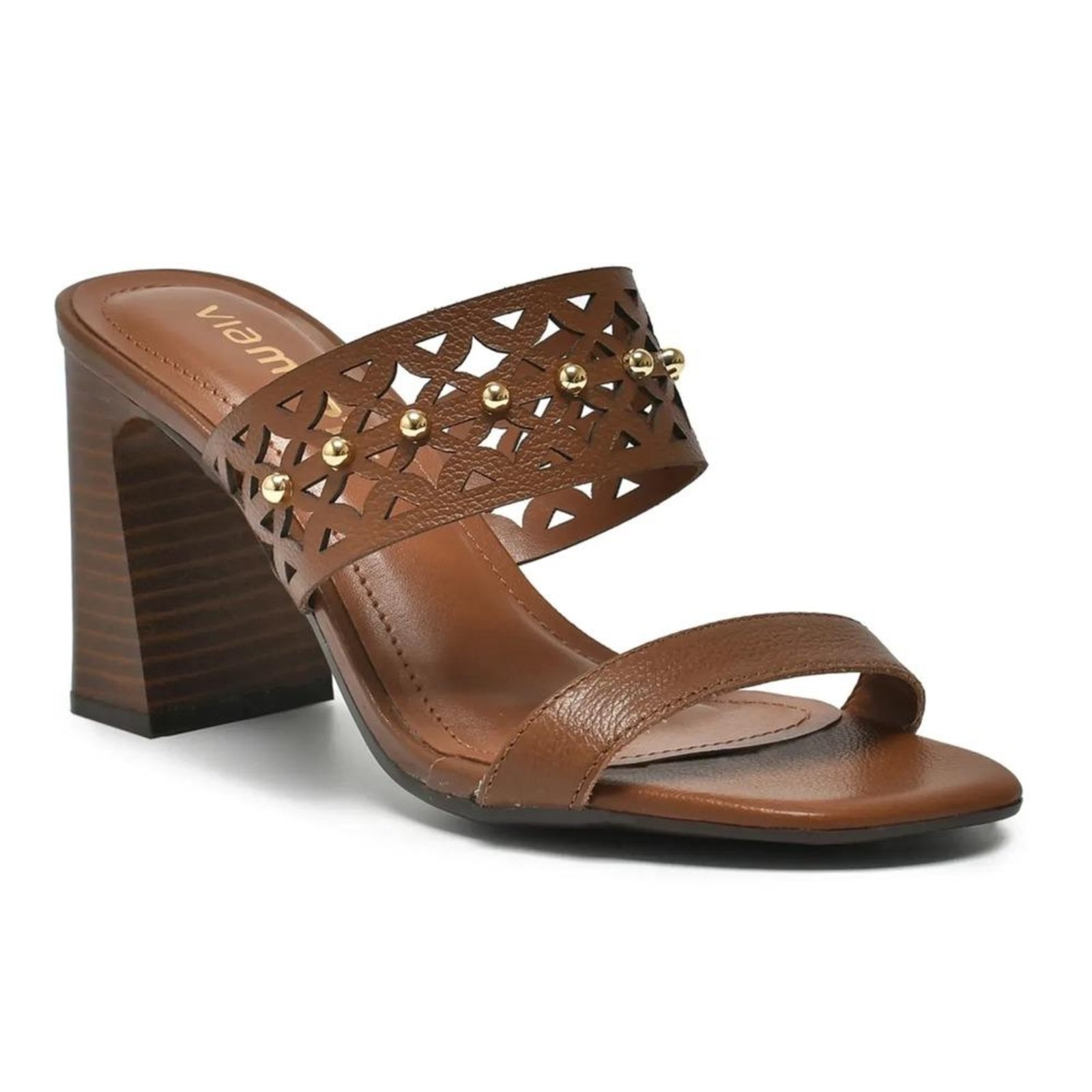 Imagem principal Tamanco Via Marte Salto Grosso Feminino VIA MARTE marrom