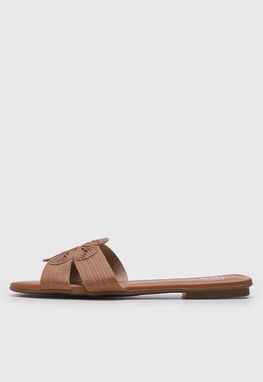 Imagem principal Rasteira Feminina Moleca Tiras Tramada MOLECA marrom