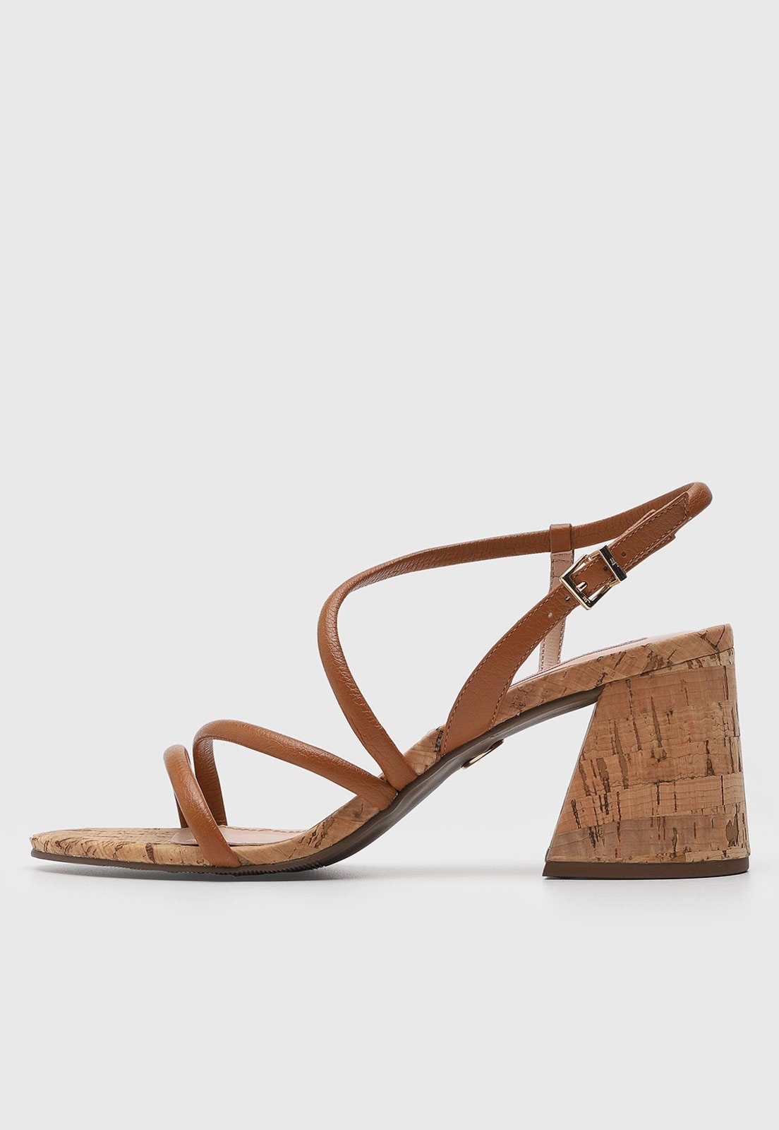 Imagem principal Sandália Feminina Jorge Bischoff Salto Bloco Cortiça Jorge Bischoff caramelo