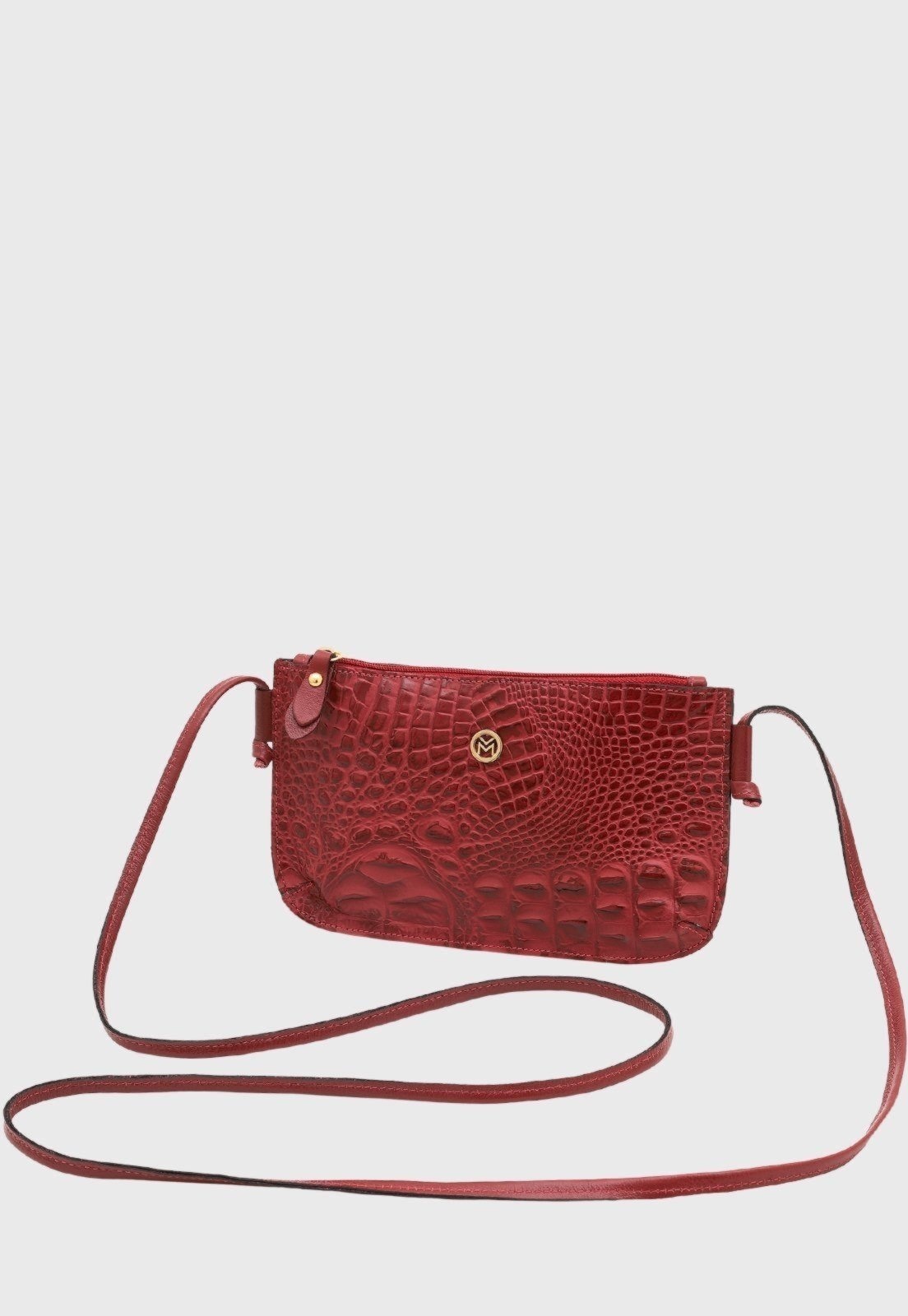 Imagem principal Bolsa Transversal Couro Mariart Croco 202MRT Vermelha Mariart vermelho