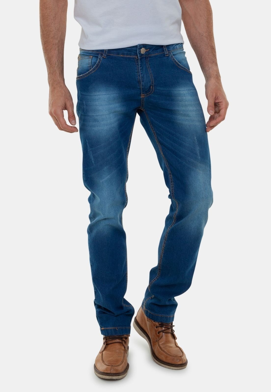 Imagem principal Calça Jeans Masculina Versatti Reta Tradicional Lavagem Marinho Buenos Aires Versatti Jeans azul