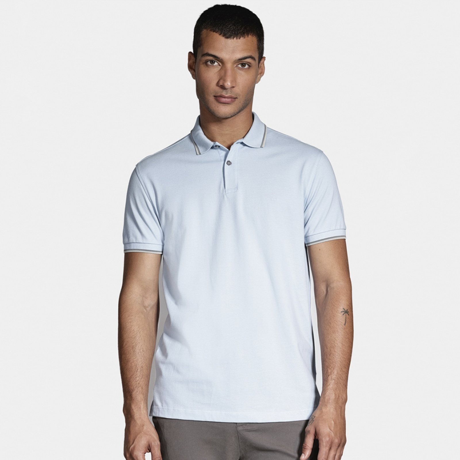 Imagem principal Camisa Polo Aramis Basic 4 Frisos In25 Pastel Masculino Aramis azul