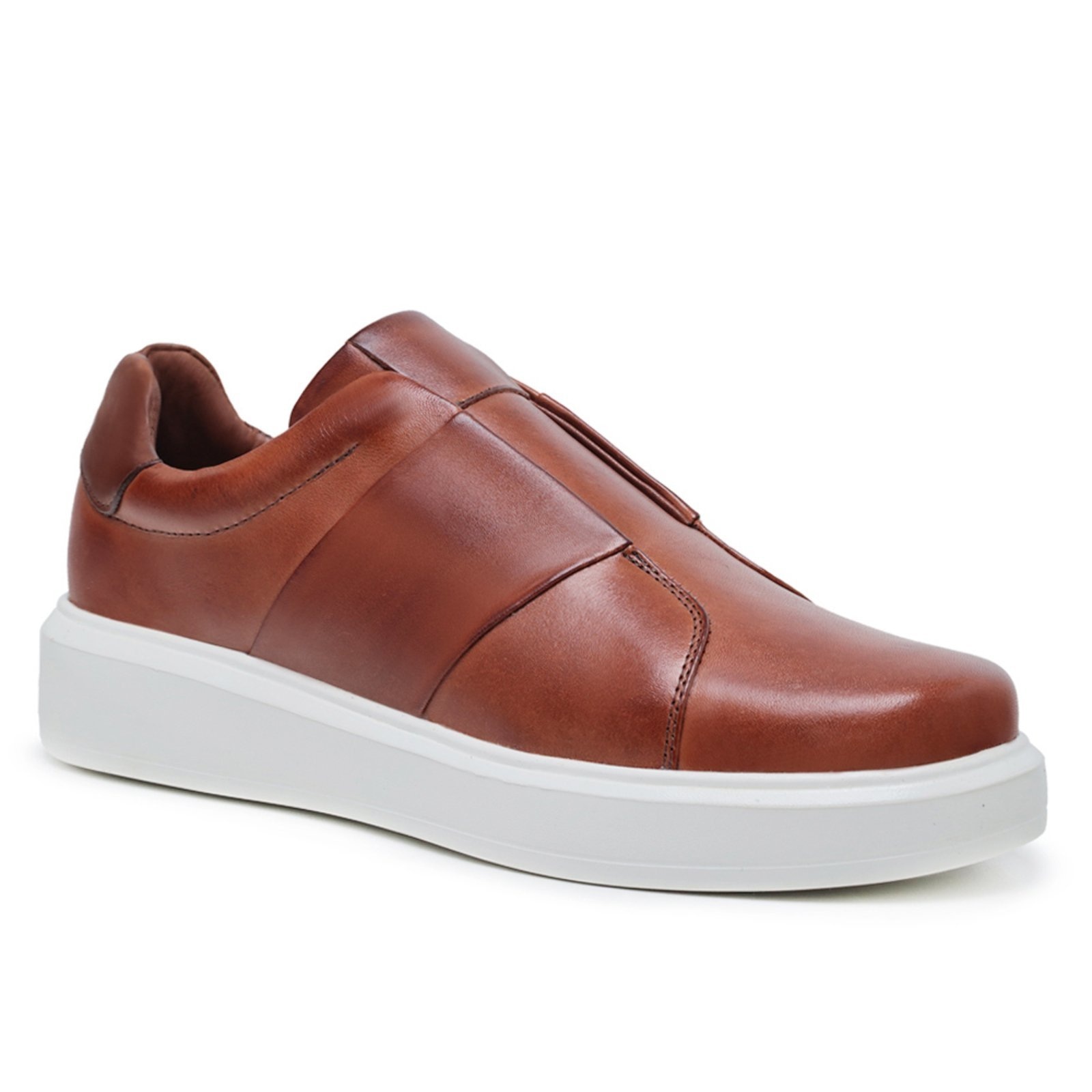 Imagem principal Tênis Slip On Masculino Malbork em Couro e Sola Borracha 5504M Malbork marrom