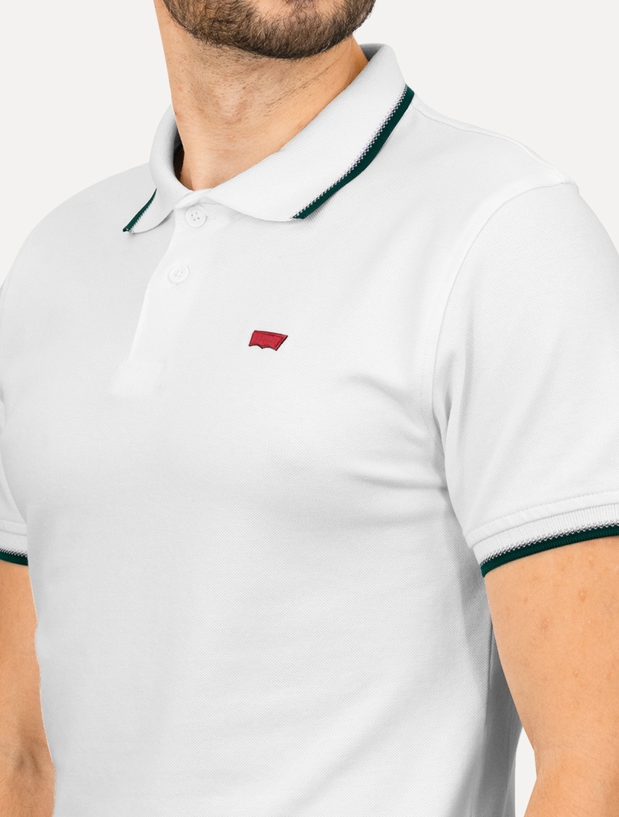 Imagem principal Polo Levis Masculina Slim Housemark Frieze Branca Levis incolor