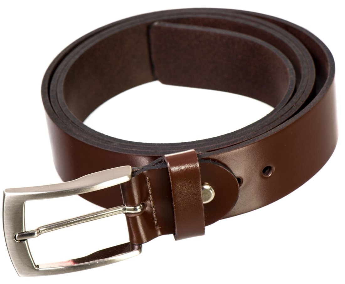 Imagem principal Cinto Social Masculino Malbork Em Couro Legitimo Marrom 35 Mm - 100 Malbork café