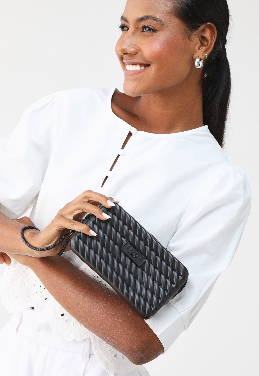 Imagem principal Bolsa Brizza Arezzo Trançada Preta Brizza Arezzo preto