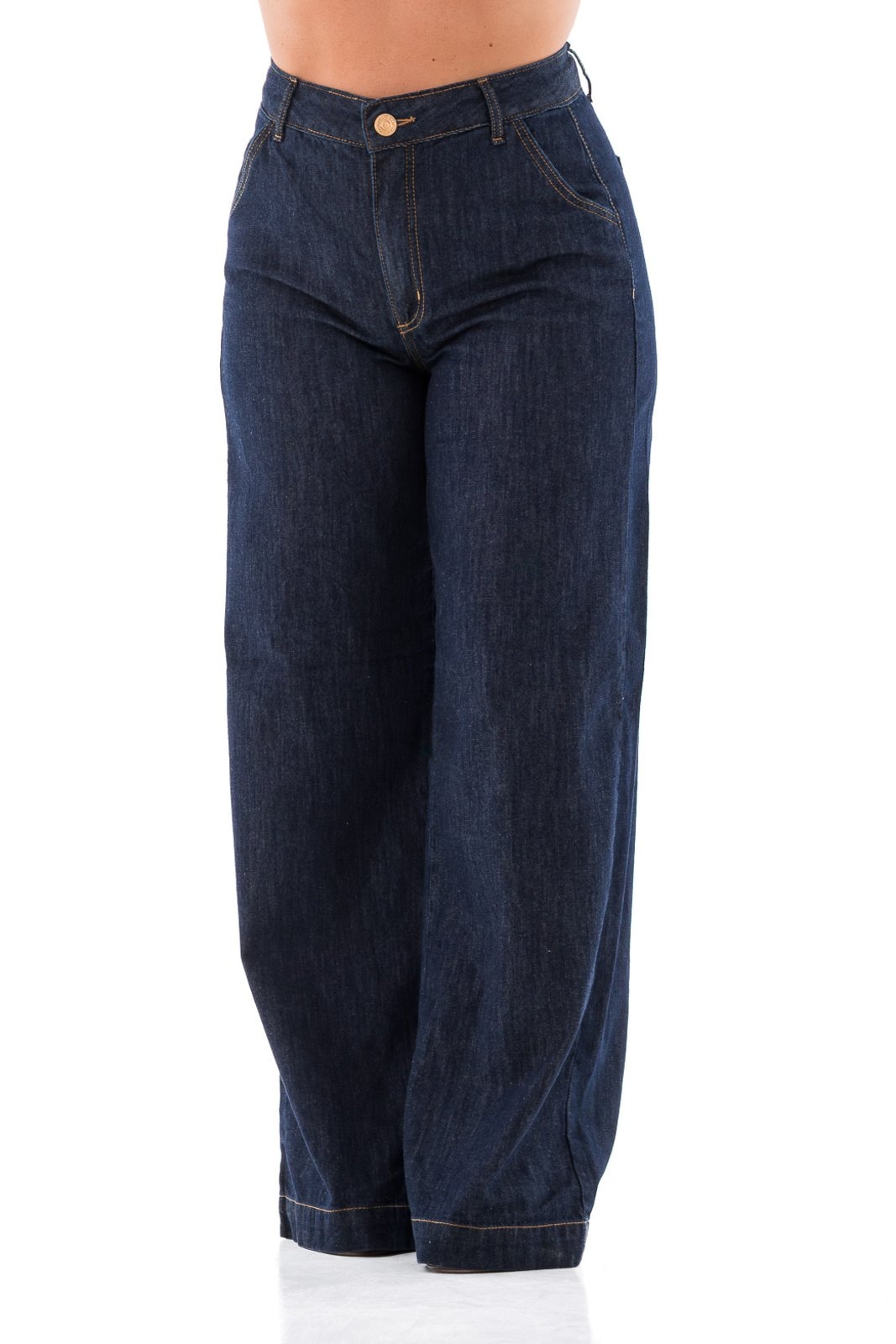 Imagem principal Calça Feminina Arauto Pantalona Leve ARAUTO JEANS azul/azul marinho/jeans