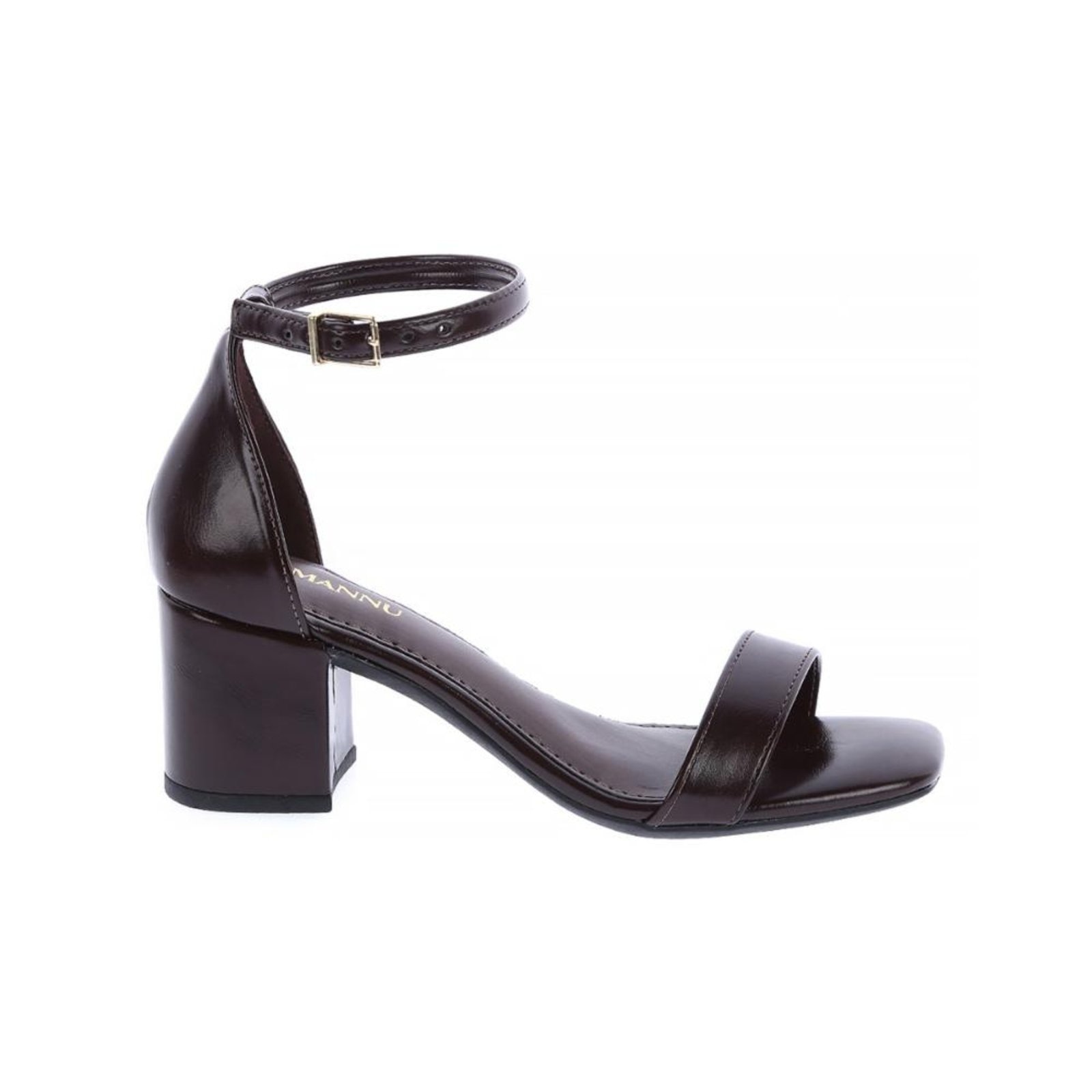 Imagem principal Gisele - Sandália Feminina com Salto Bloco Médio Damannu Shoes marrom