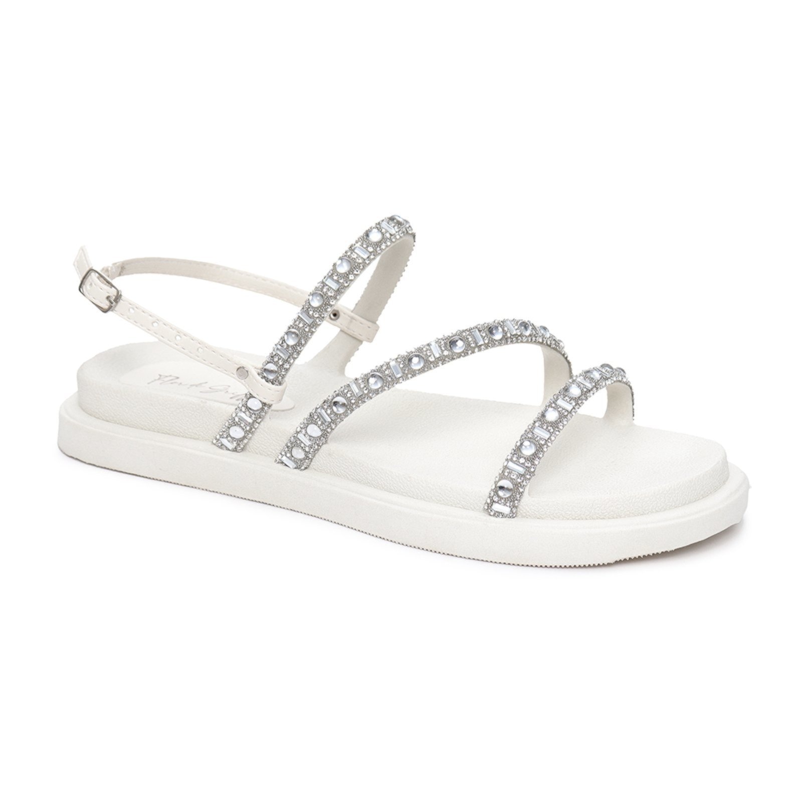 Imagem principal Sandália Papete Flor de Griffe Stras Off White F G FLOR DE GRIFFE off-white white