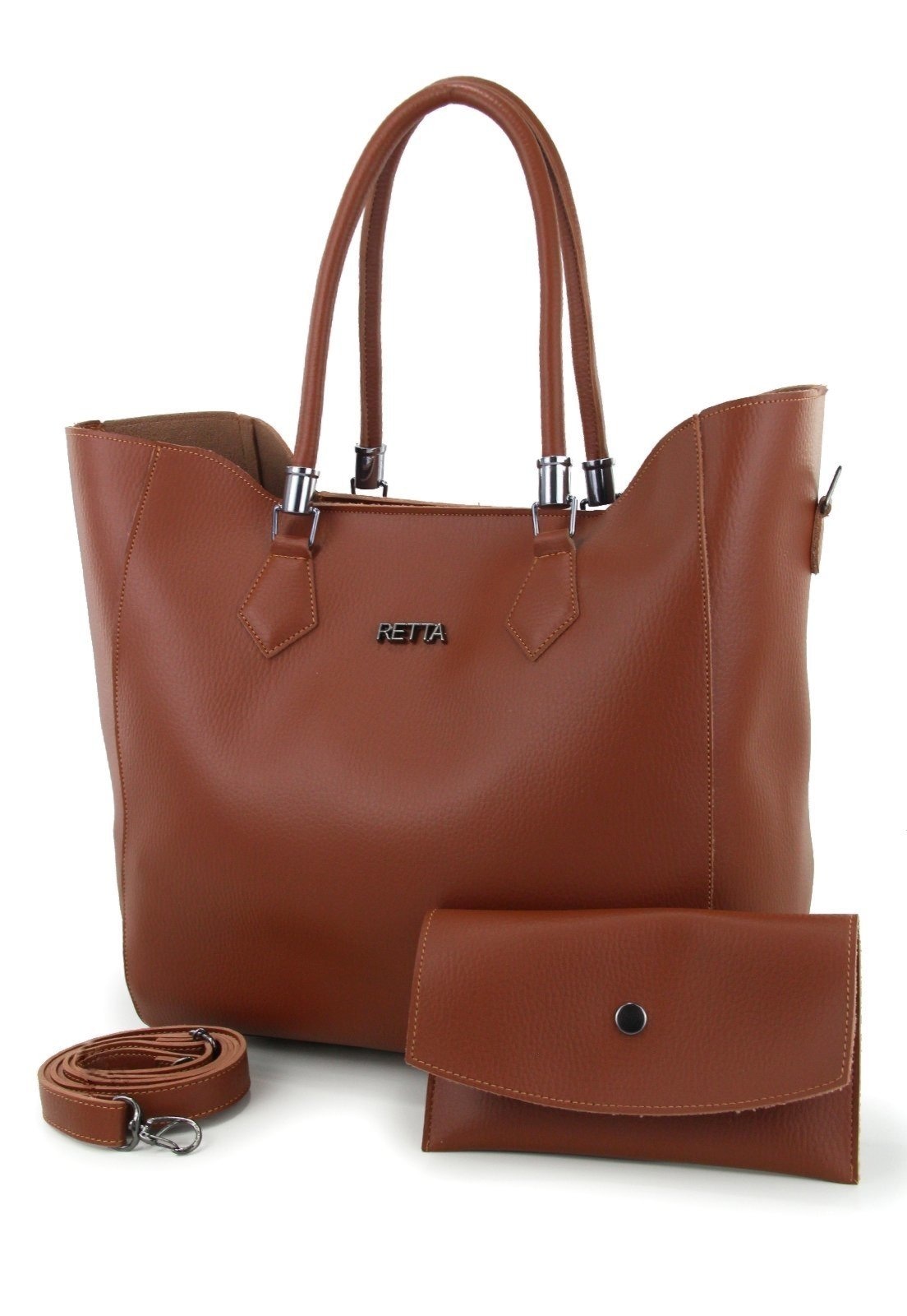 Imagem principal Bolsa Sacola Transversal e Necessarie Retta Retta Shoes caramelo