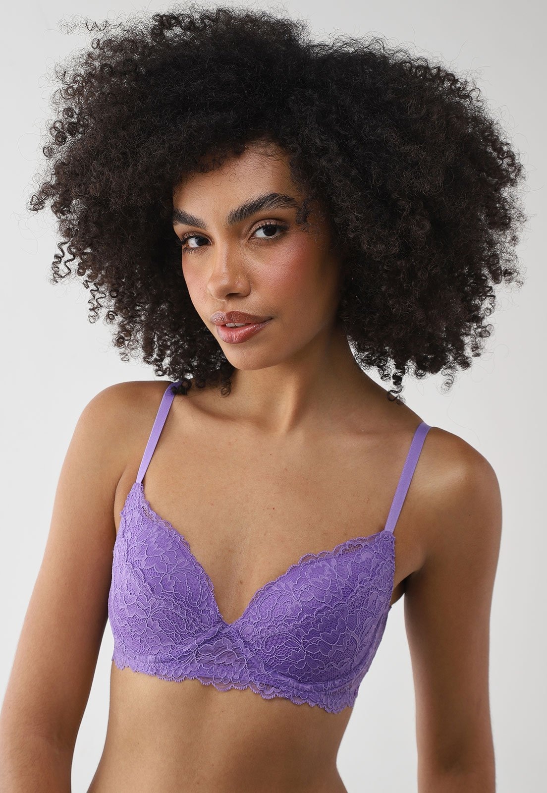 Imagem principal Sutiã Meia-Taça Hope Renda Bojo Lavanda Hope roxo lavanda