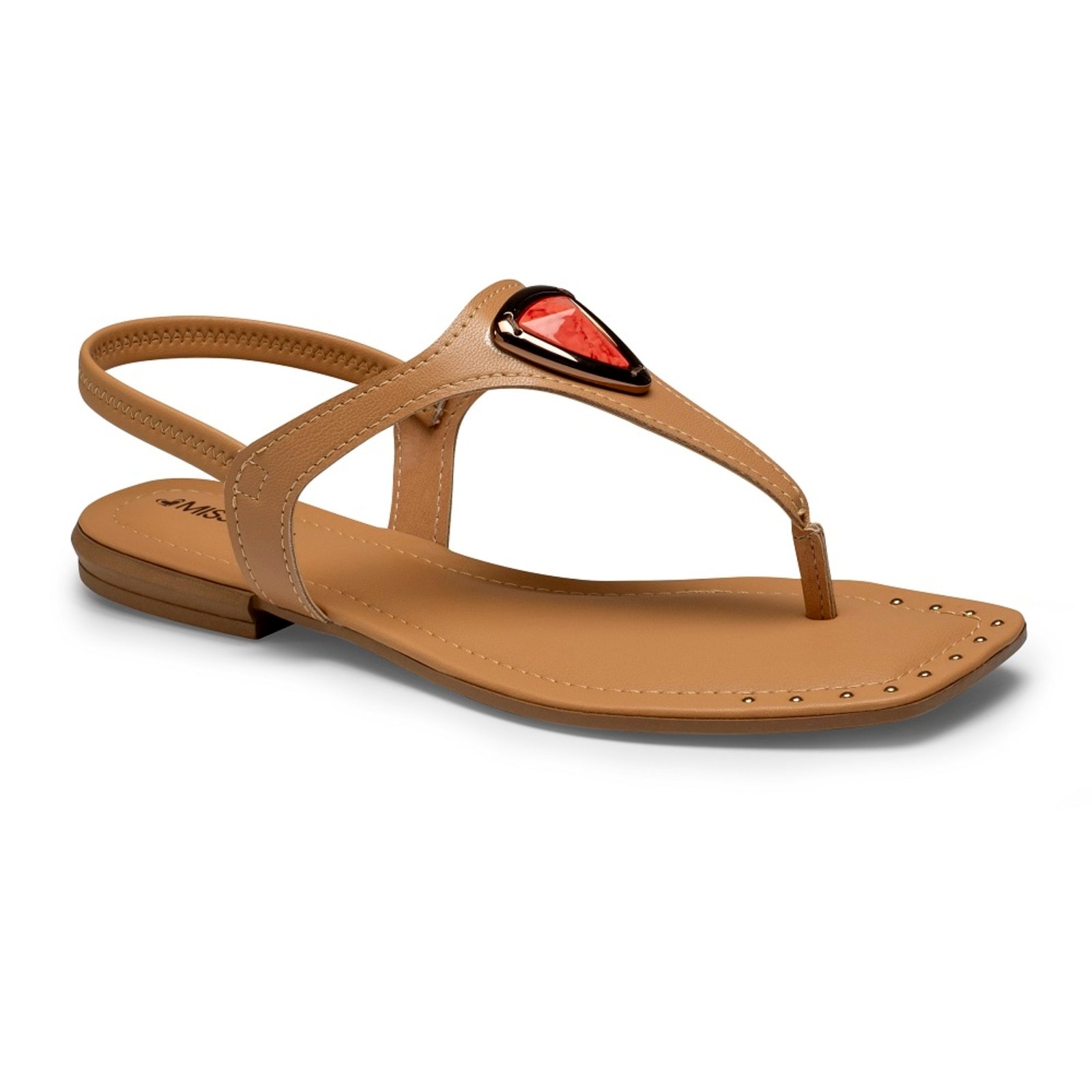 Imagem principal Sandália Rasteira Mississipi MF323 Feminina - Nude MISSISSIPI caramelo nude