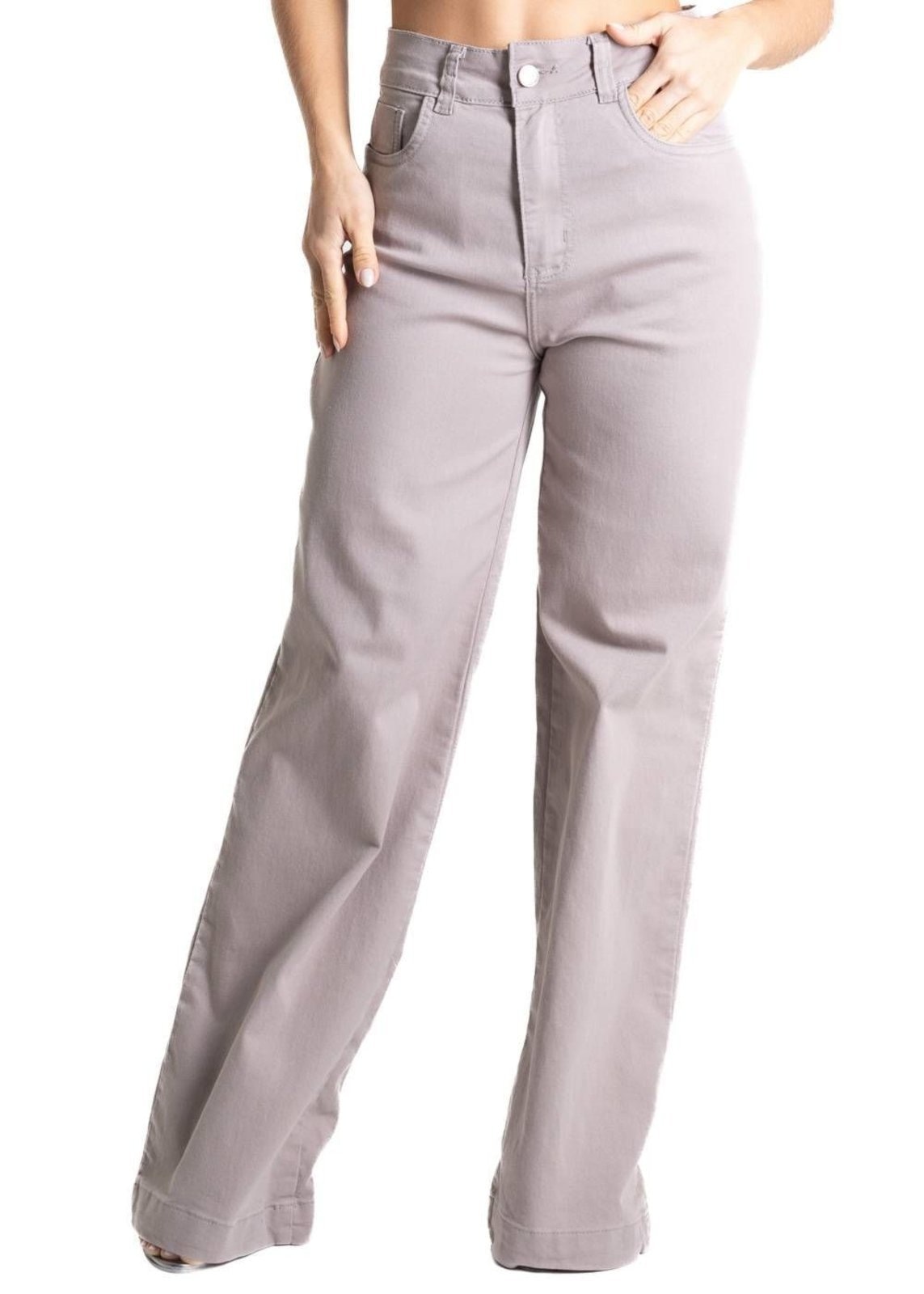 Imagem principal Calça Sarja Sawary Wide Leg - 280472 Sawary bege