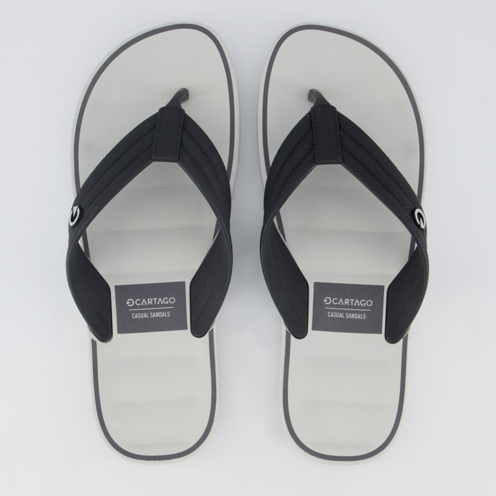 Imagem principal Chinelo Cartago Monterrey e Preto CARTAGO cinza