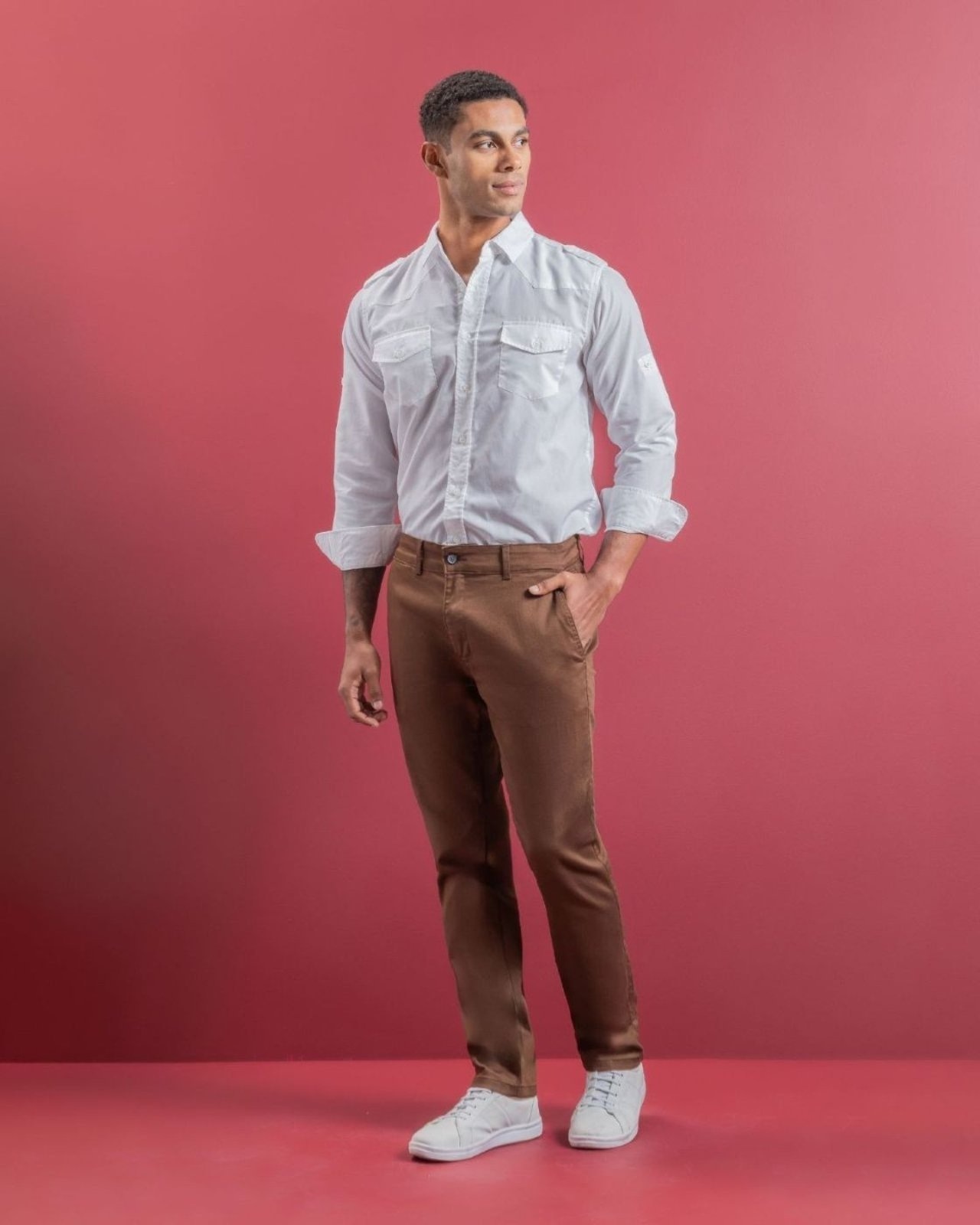 Imagem principal Calça Sarja Masculina - Sport Fino - Black Jeans - Marrom Black Jeans marrom black