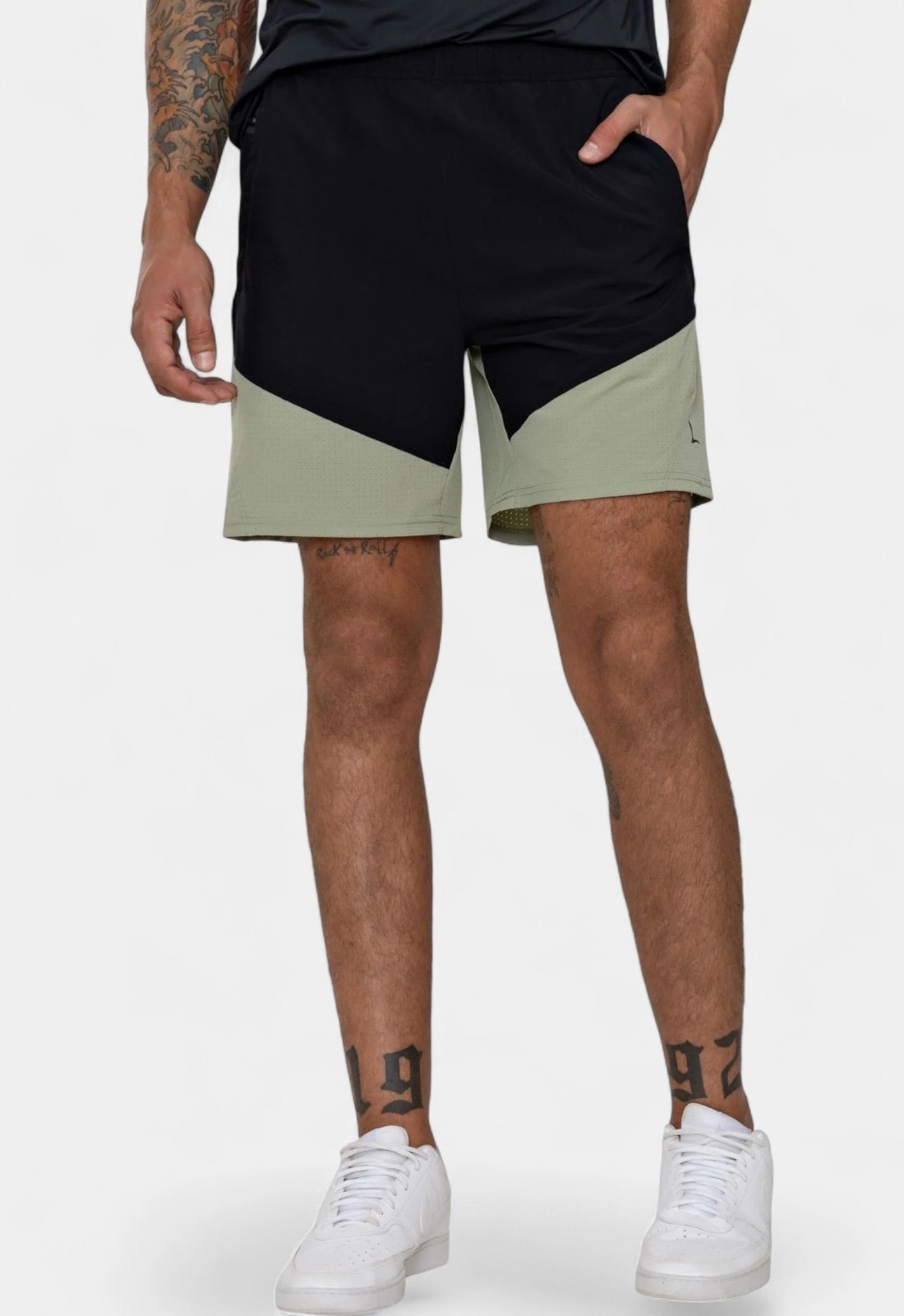 Imagem principal Shorts Areia Branca Yacht Gym Verde e Preto Areia Branca preto verde