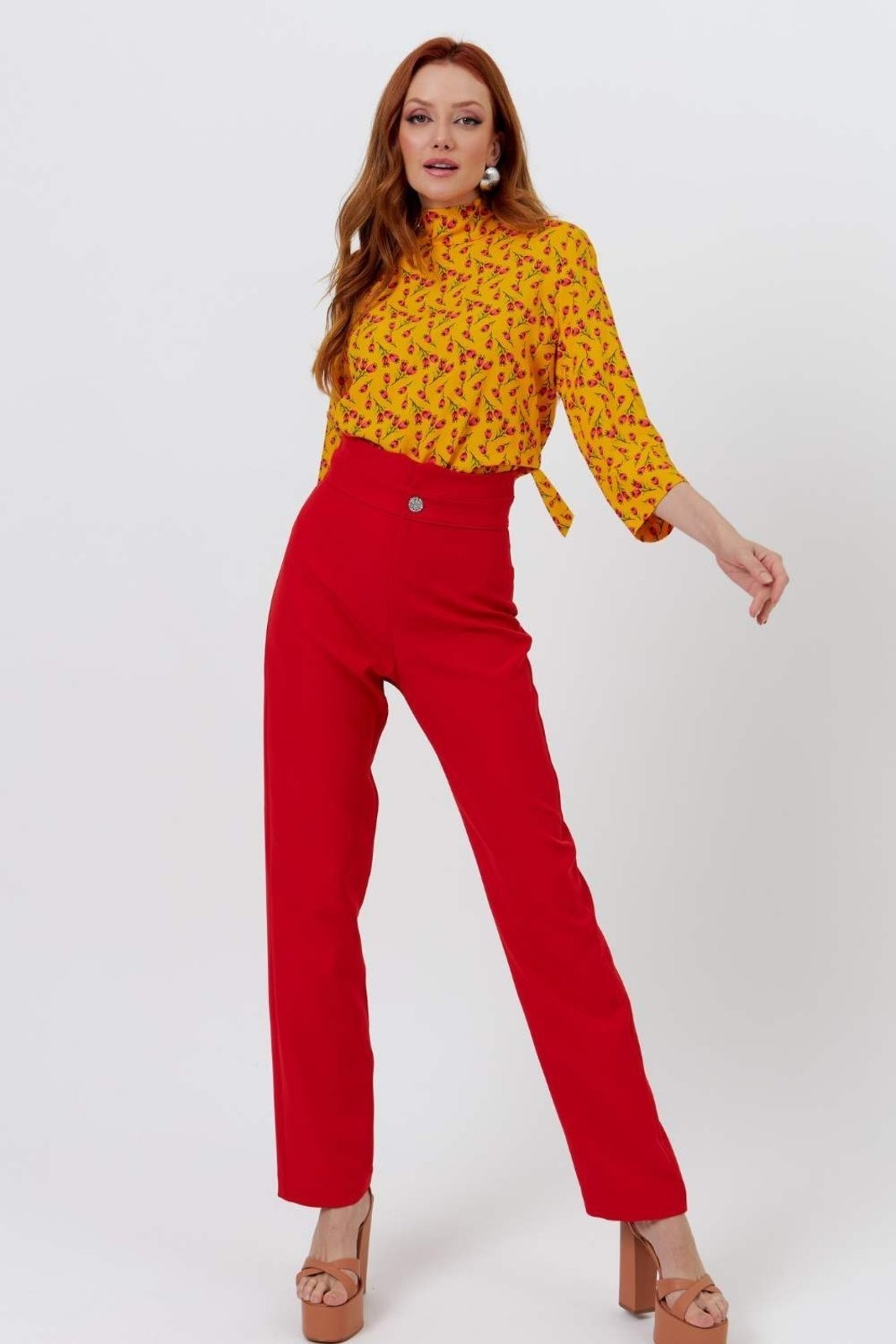 Imagem principal Calça Vanibele Alfaiataria Vermelha Vanibele vermelho