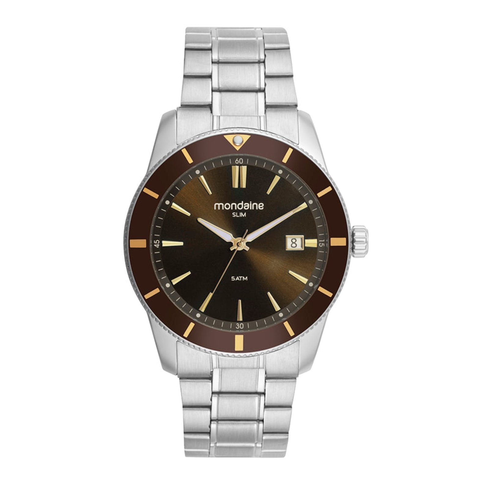 Imagem principal Relógio Masculino Mondaine Calendário Slim Mondaine prata