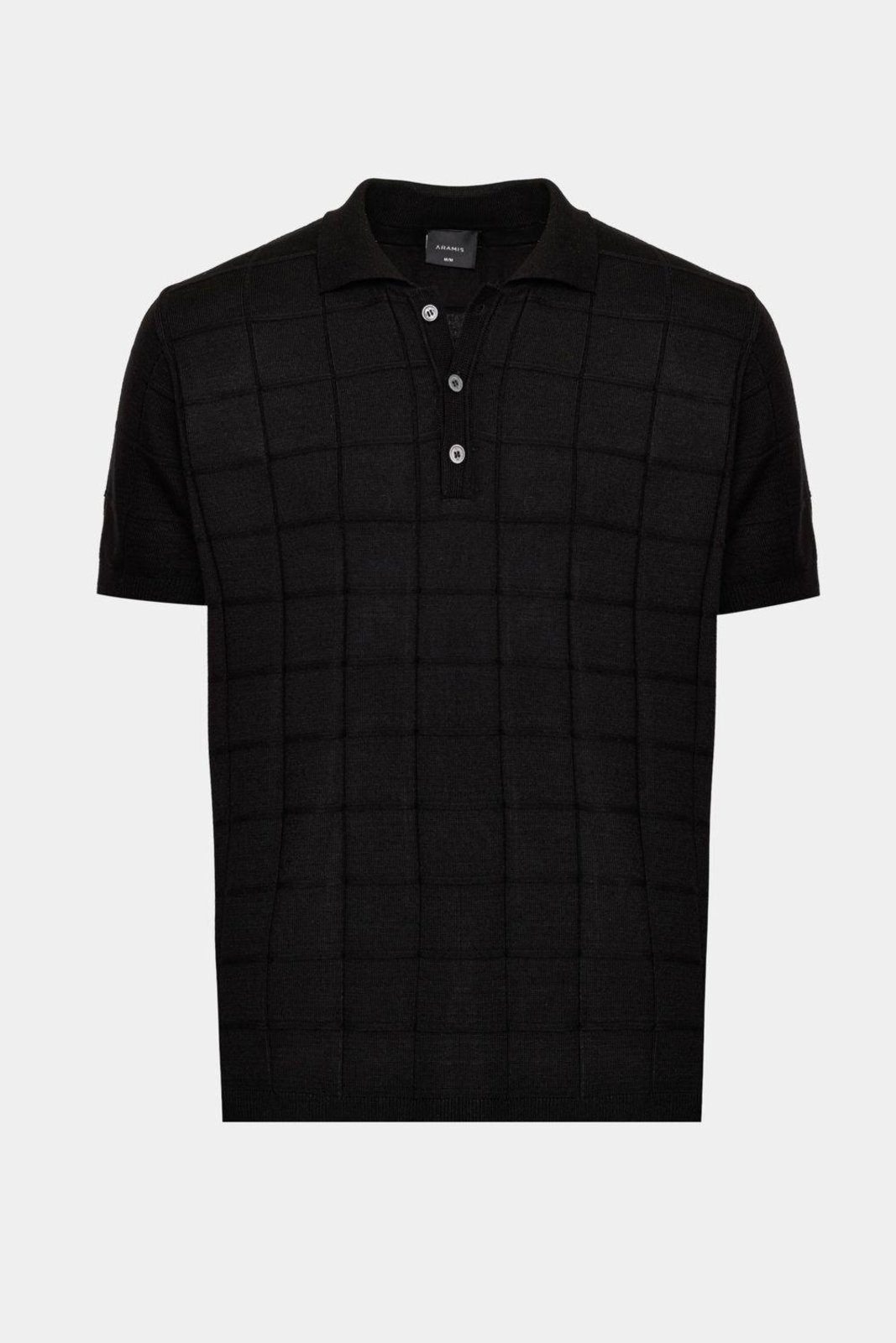 Imagem principal Polo Aramis Tricot Jacquard Quadriculado Aramis preto