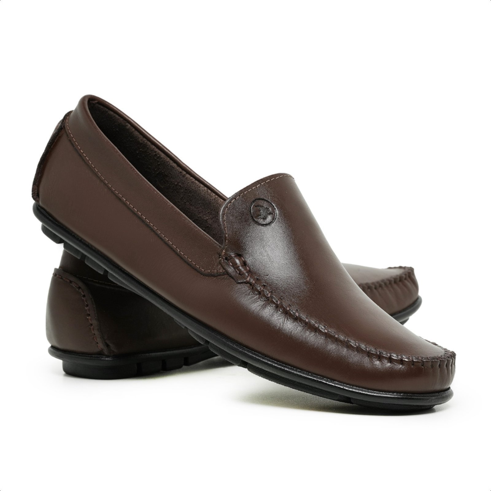 Imagem principal Dockside Masculino Mocassim Casual Sapatenis Drive Clássico Leve 250 Schiareli marrom