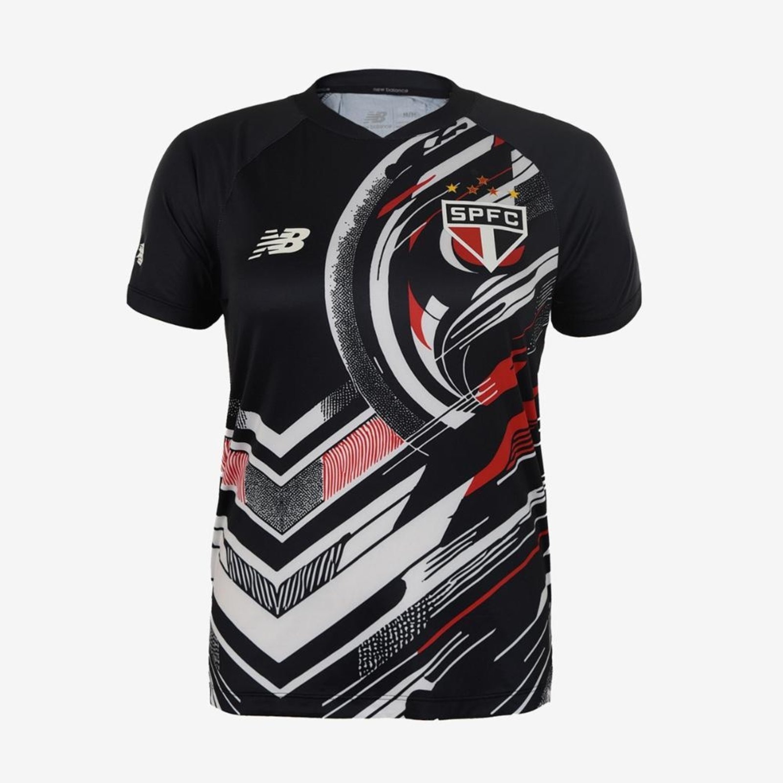 Imagem principal Camisa Pré Jogo Spfc 2025 Feminina New Balance incolor