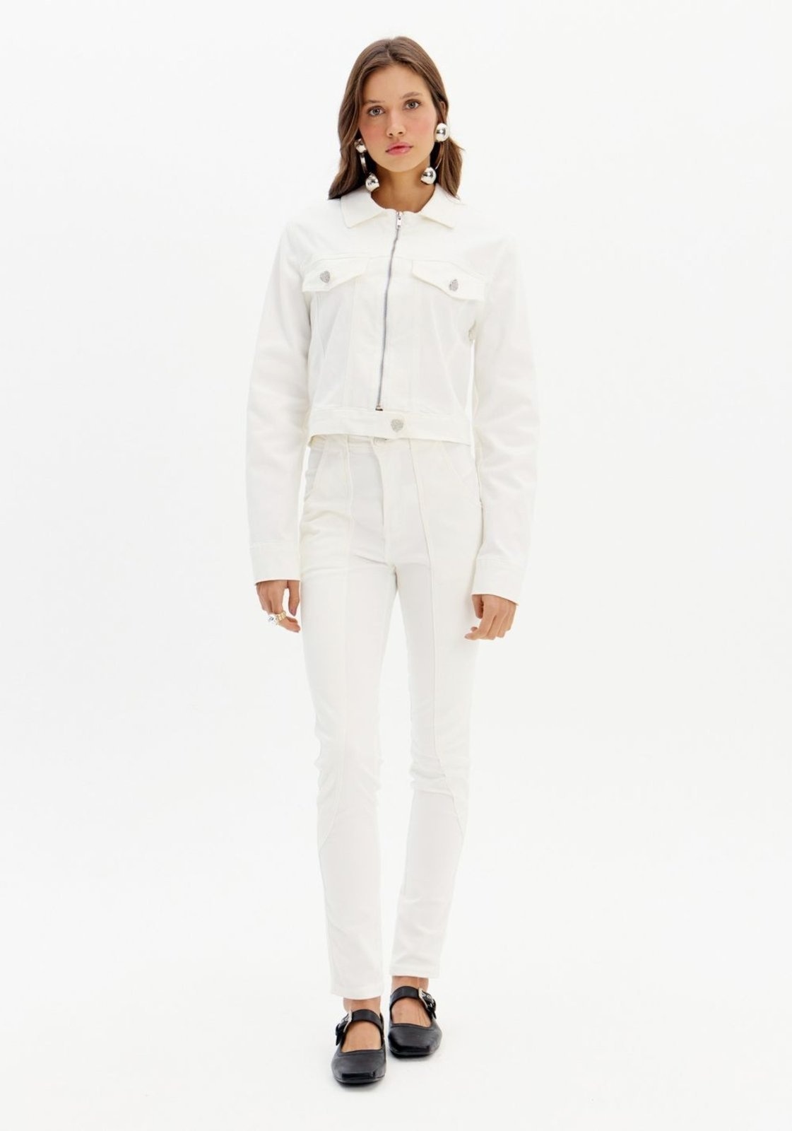 Imagem principal Calça Sarja Skinny Cintura Super Alta My Favorite Things branco