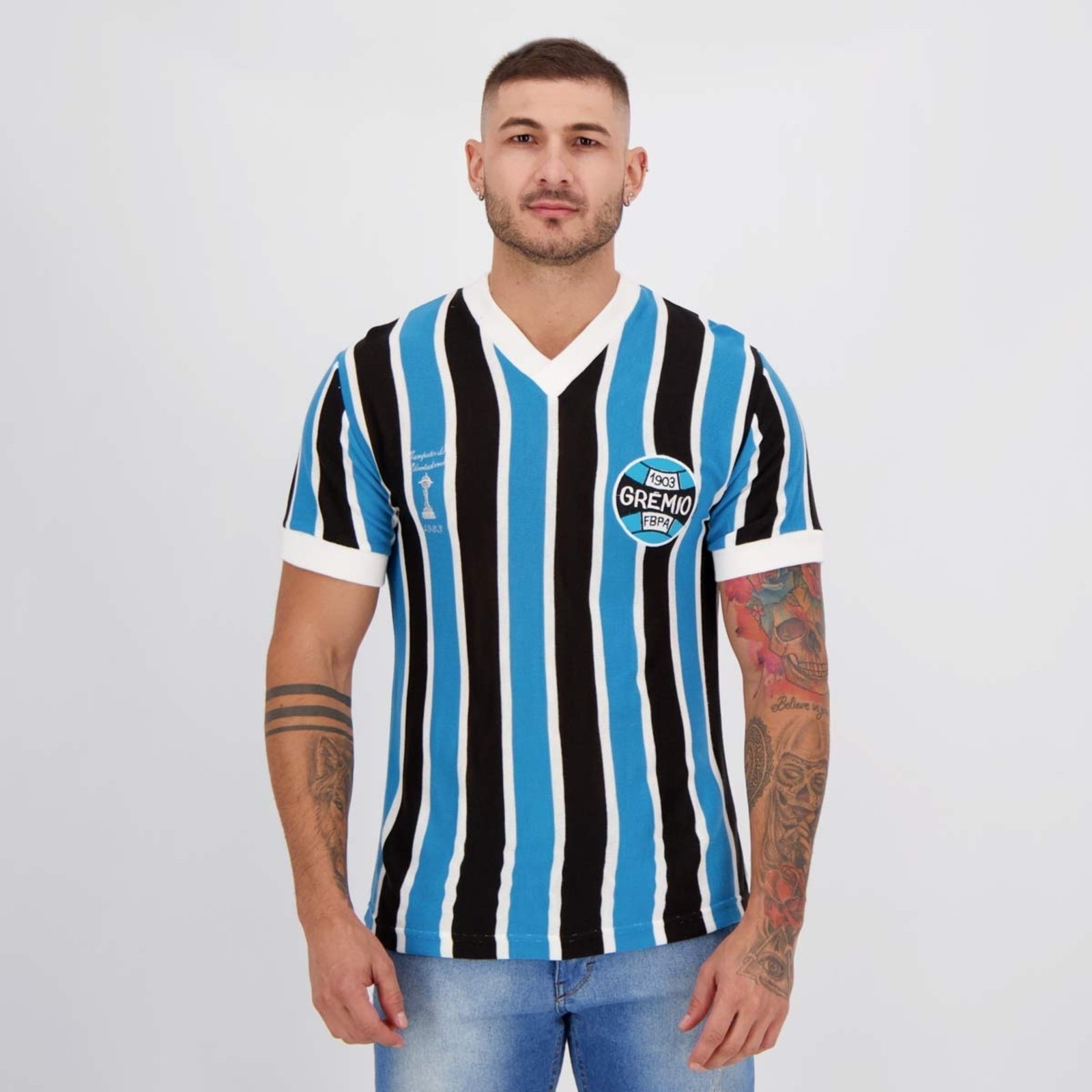 Imagem principal Camisa Grêmio Retrô 1983 N° 7 Oldoni azul