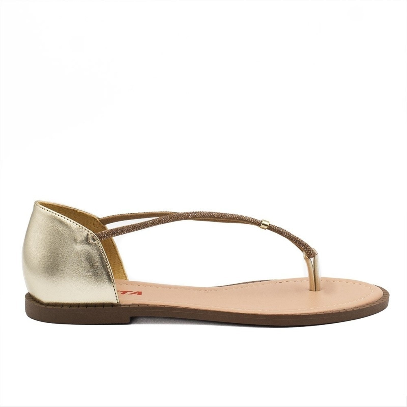 Imagem principal Rasteira Fechada Zatta Brilho Lady Dourada ZATTA dourado