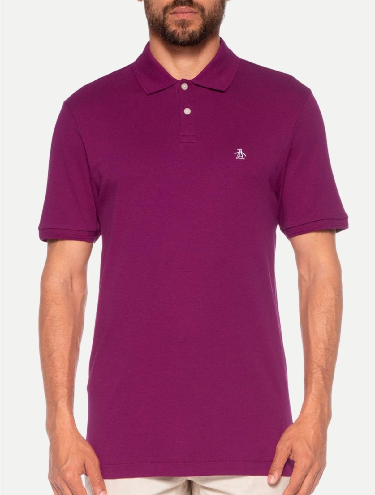 Imagem principal Polo Original Penguin Pima Cotton OPKSB2990 Penguin roxo