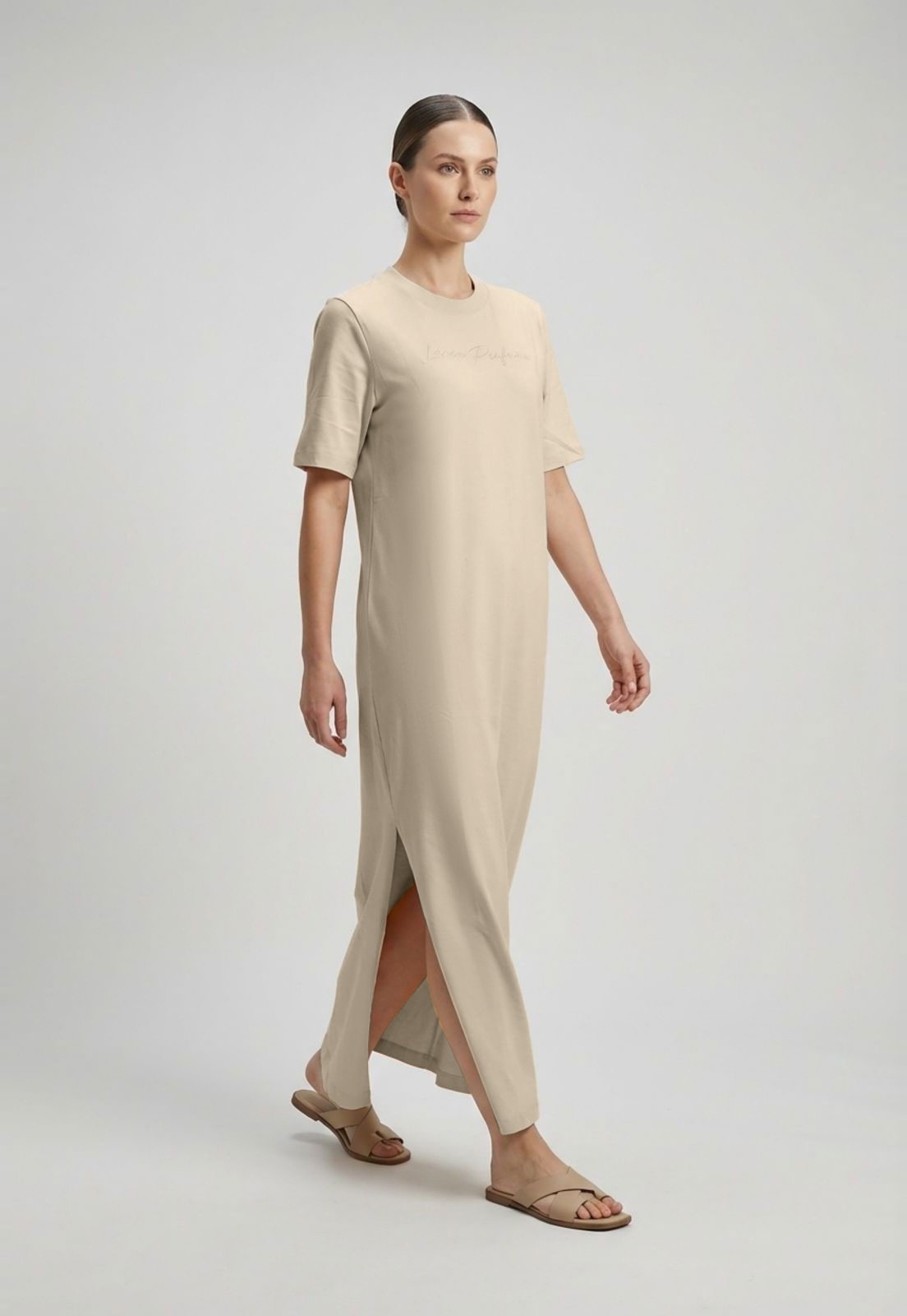 Imagem principal Vestido T-Dress Feminino Lança Perfume Super Midi Off-White Lança Perfume off-white white