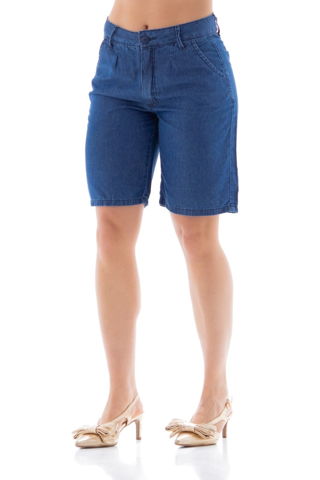 Imagem principal Bermuda Jeans Feminina Mom Special Fiber ARAUTO JEANS azul